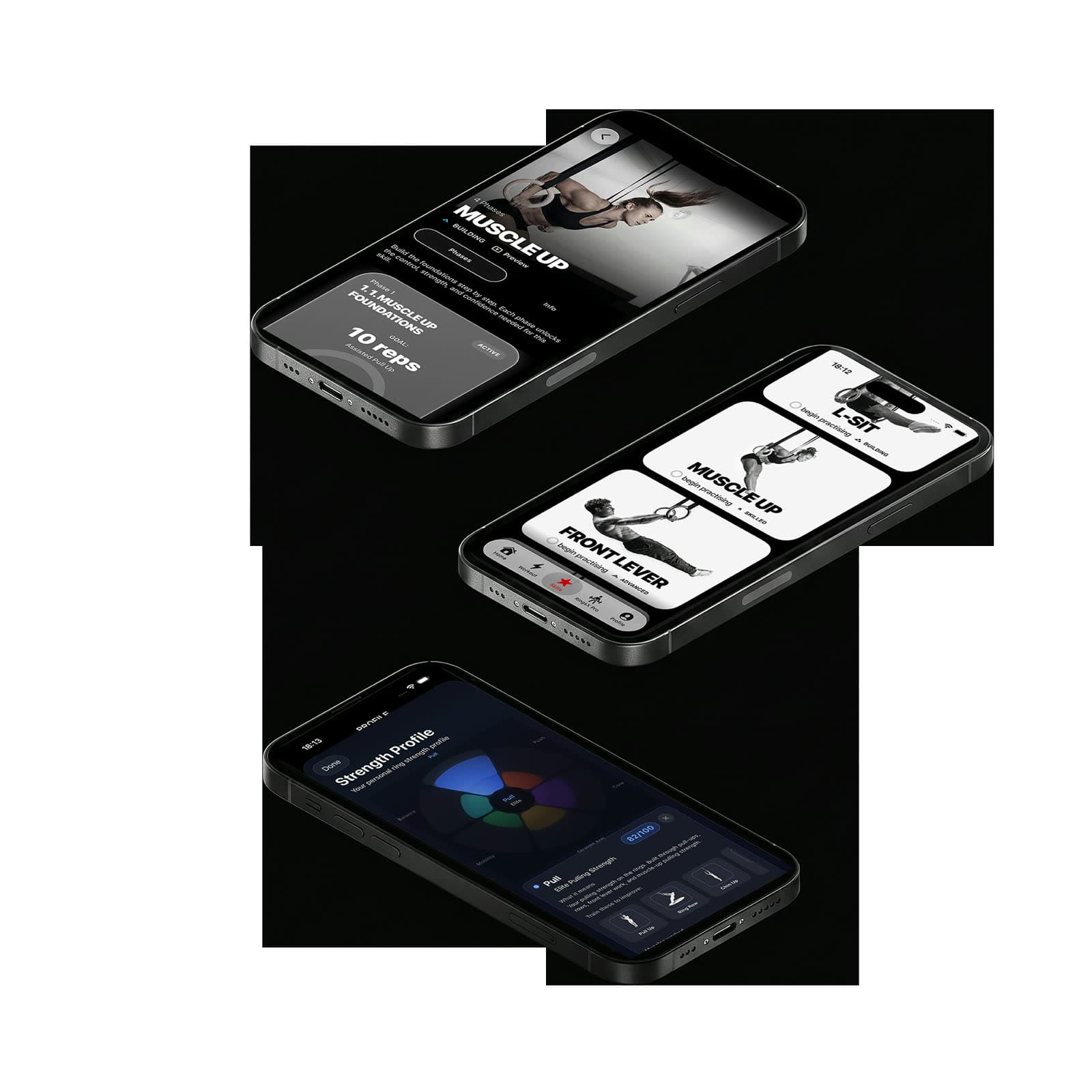 RingsX app preview showing personalized training content