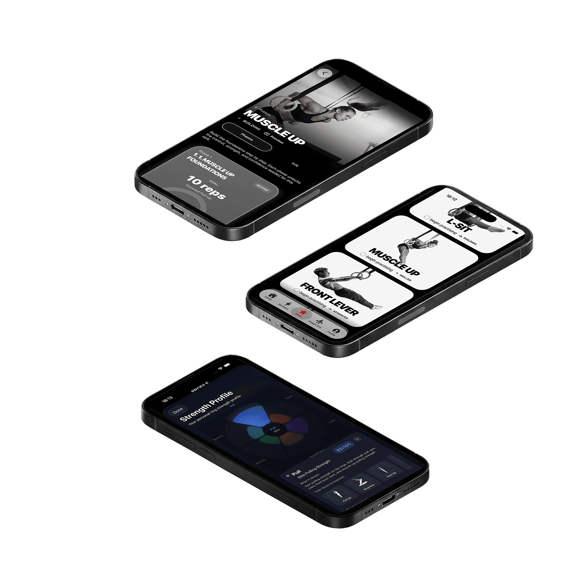 RingsX app preview showing personalized training content